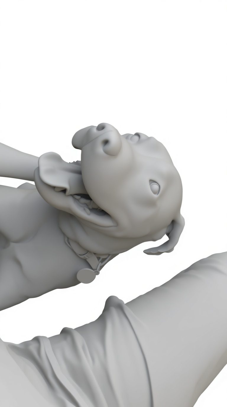 Happy Dog Figurine free 3D printable STL