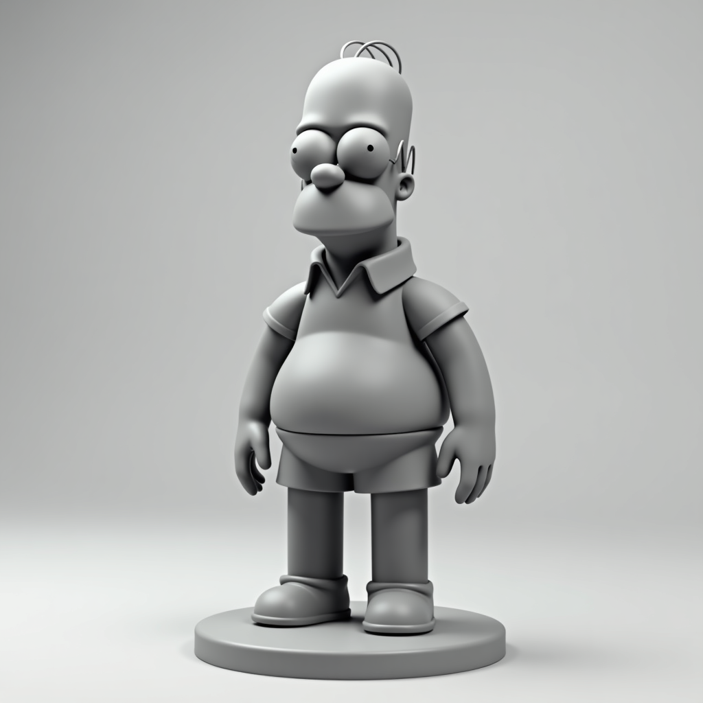 Homer Simpson 3D Model free 3D printable STL