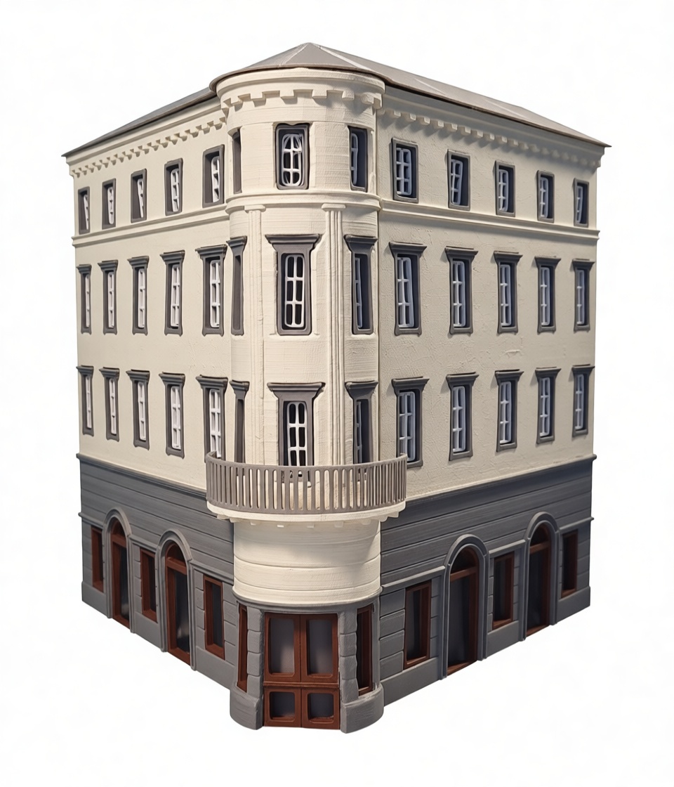 Historic Urban Building Model free 3D printable STL