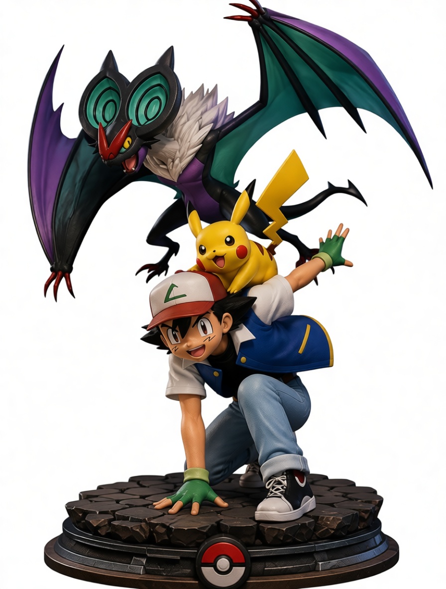 Ash Ketchum Statue free 3D printable STL