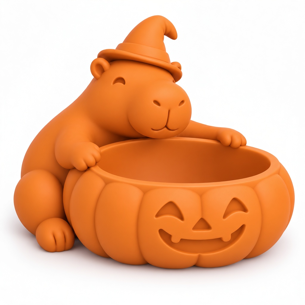 Capybara Halloween Figurine free 3D printable STL