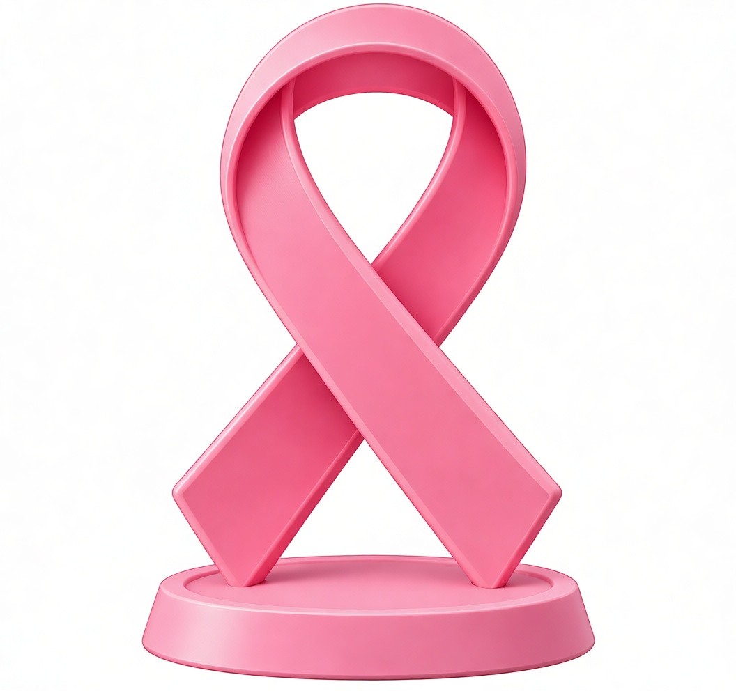 Breast Cancer Awareness Ribbon free 3D printable STL