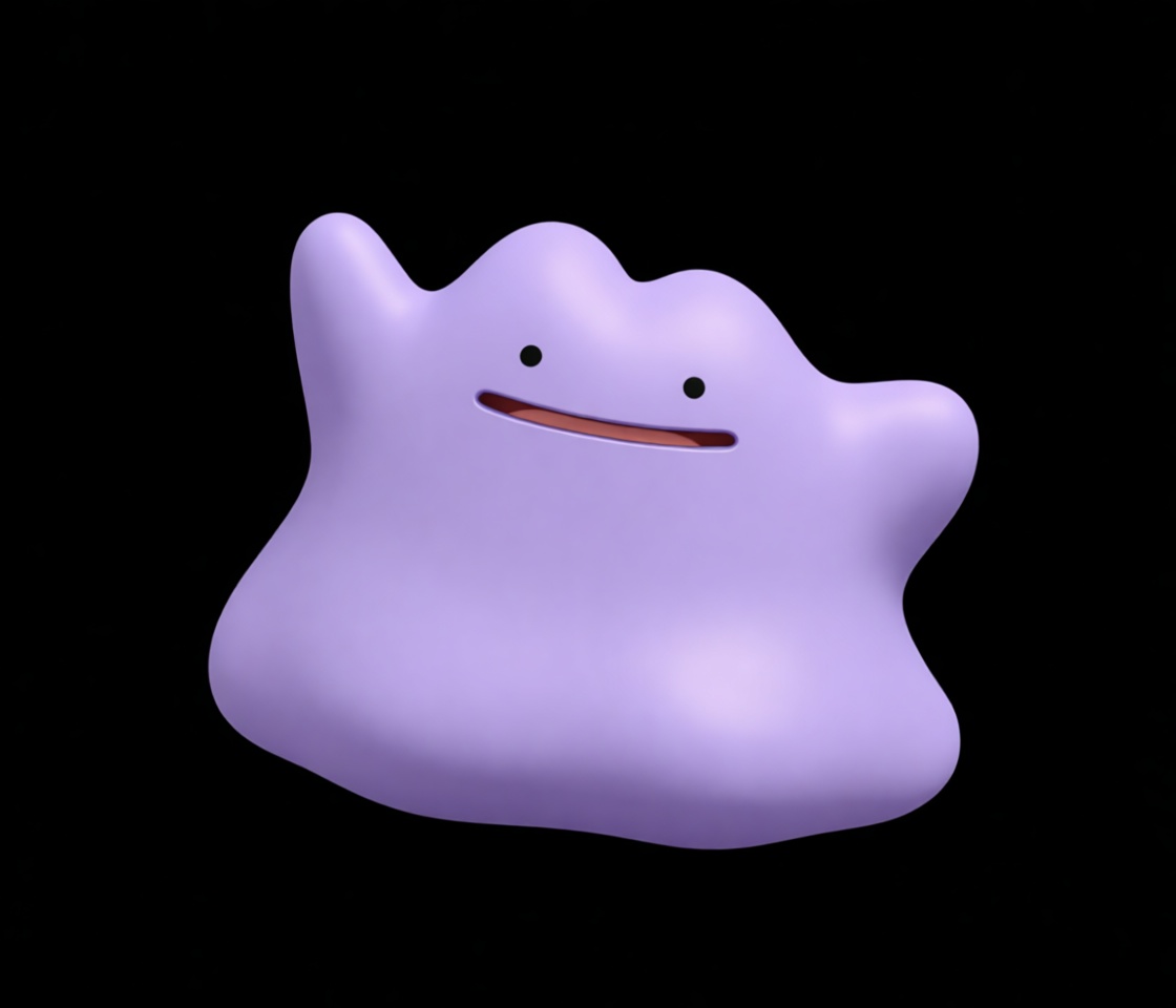 Ditto Pokémon Figurine free 3D printable STL