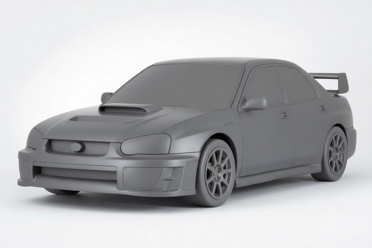 Subaru Impreza WRX Sedan Model free 3D printable STL