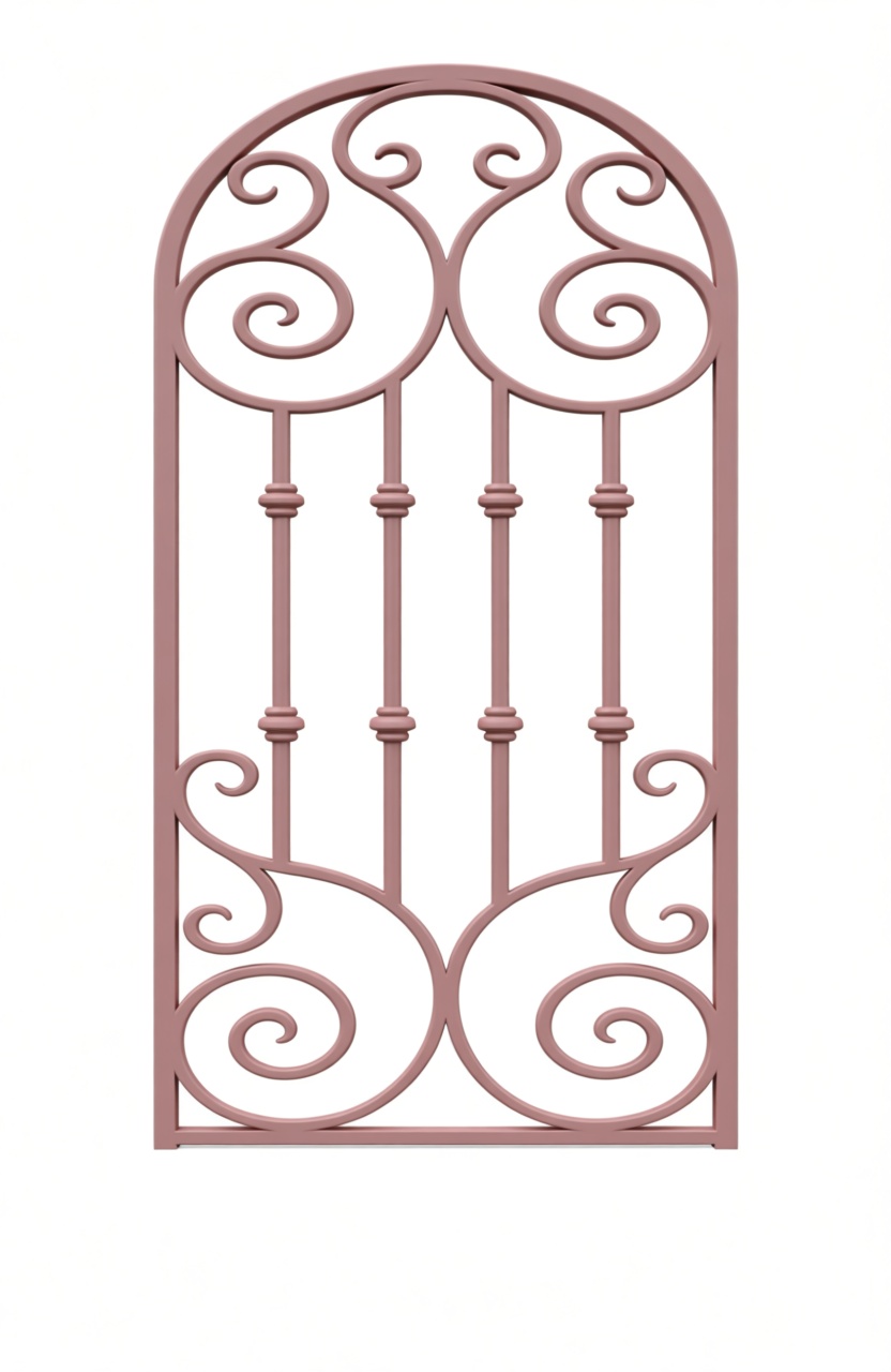 Decorative Iron Gate Panel free 3D printable STL
