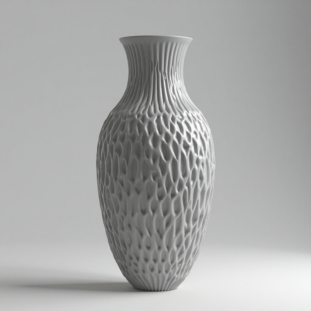 Leaf Pattern Vase free 3D printable STL
