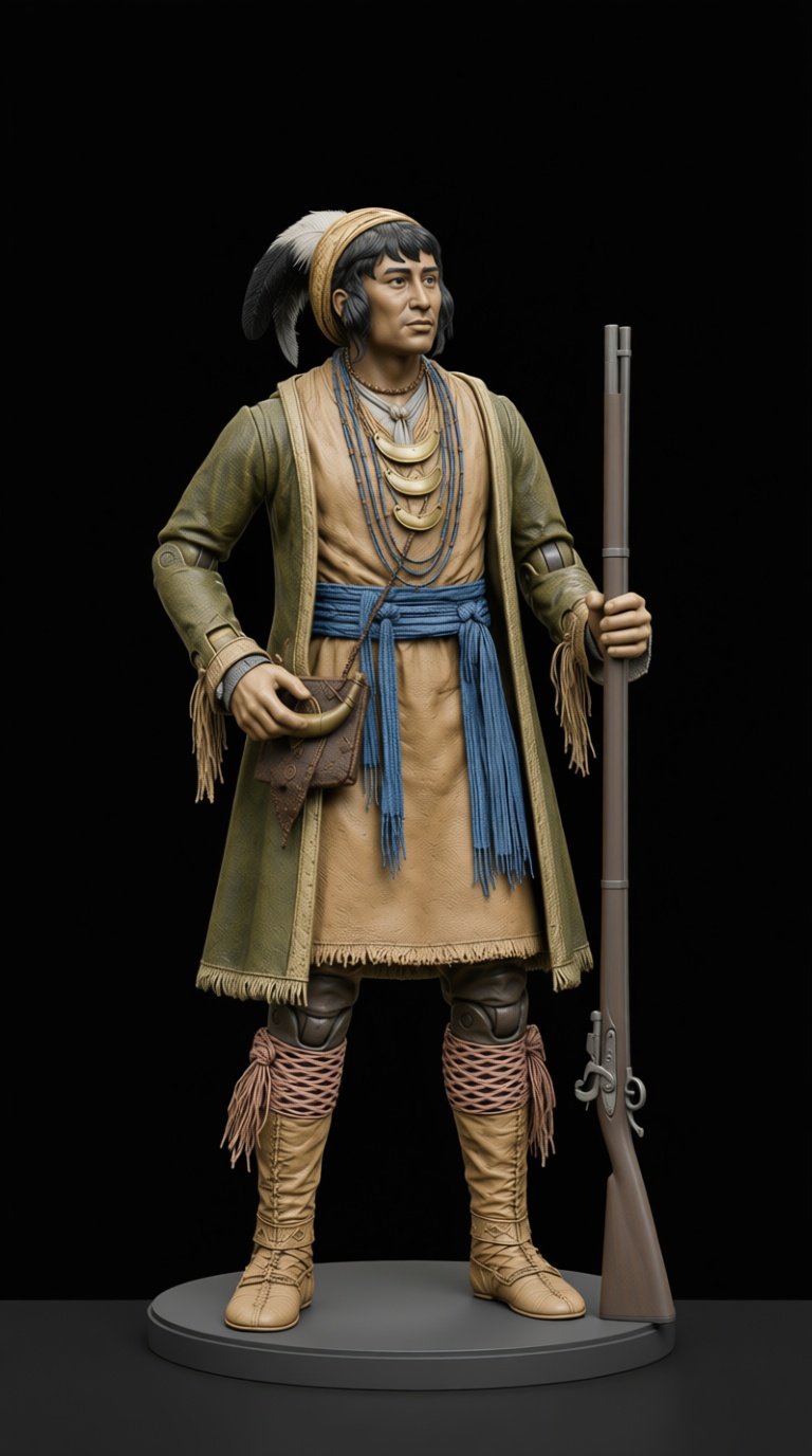 Native American Hunter Figurine free 3D printable STL