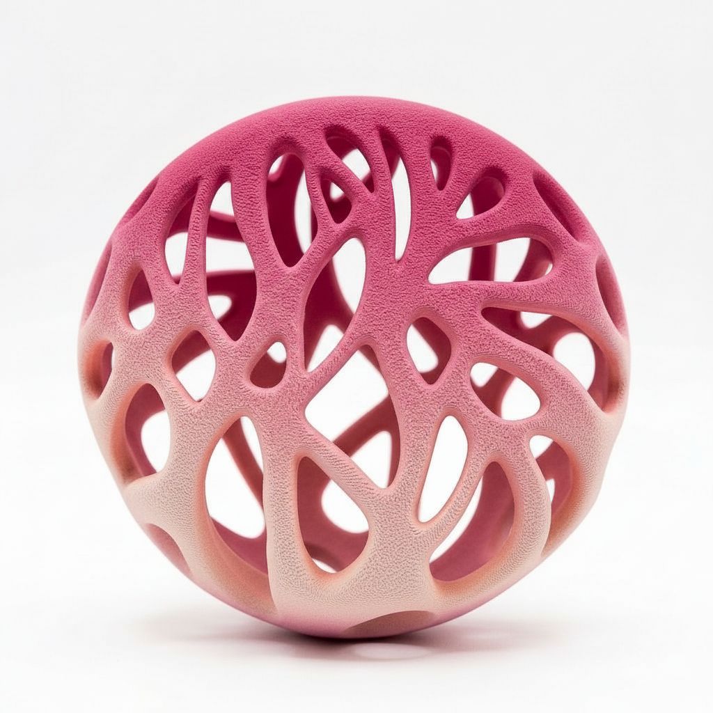 Organic Sphere Sculpture free 3D printable STL