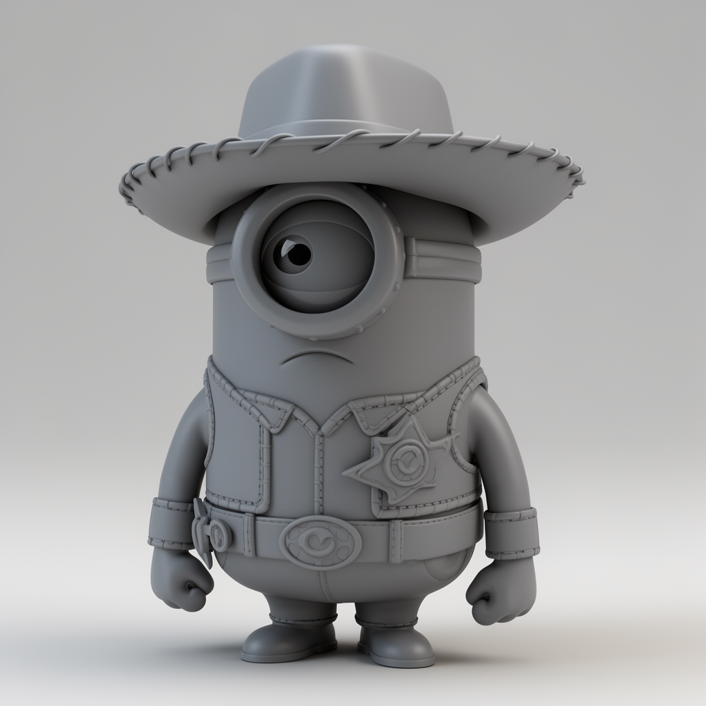Woody Minion Figurine free 3D printable STL