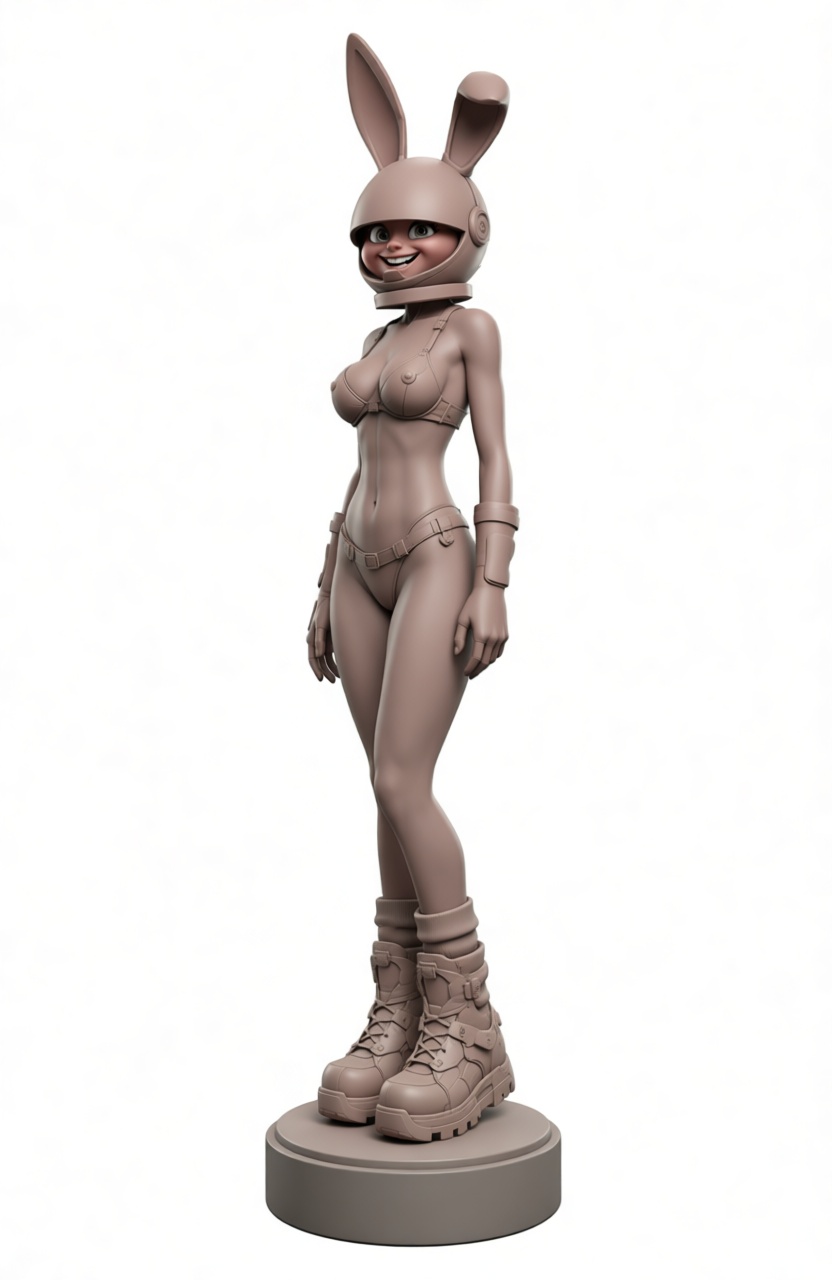 Bunny Girl Figurine free 3D printable STL