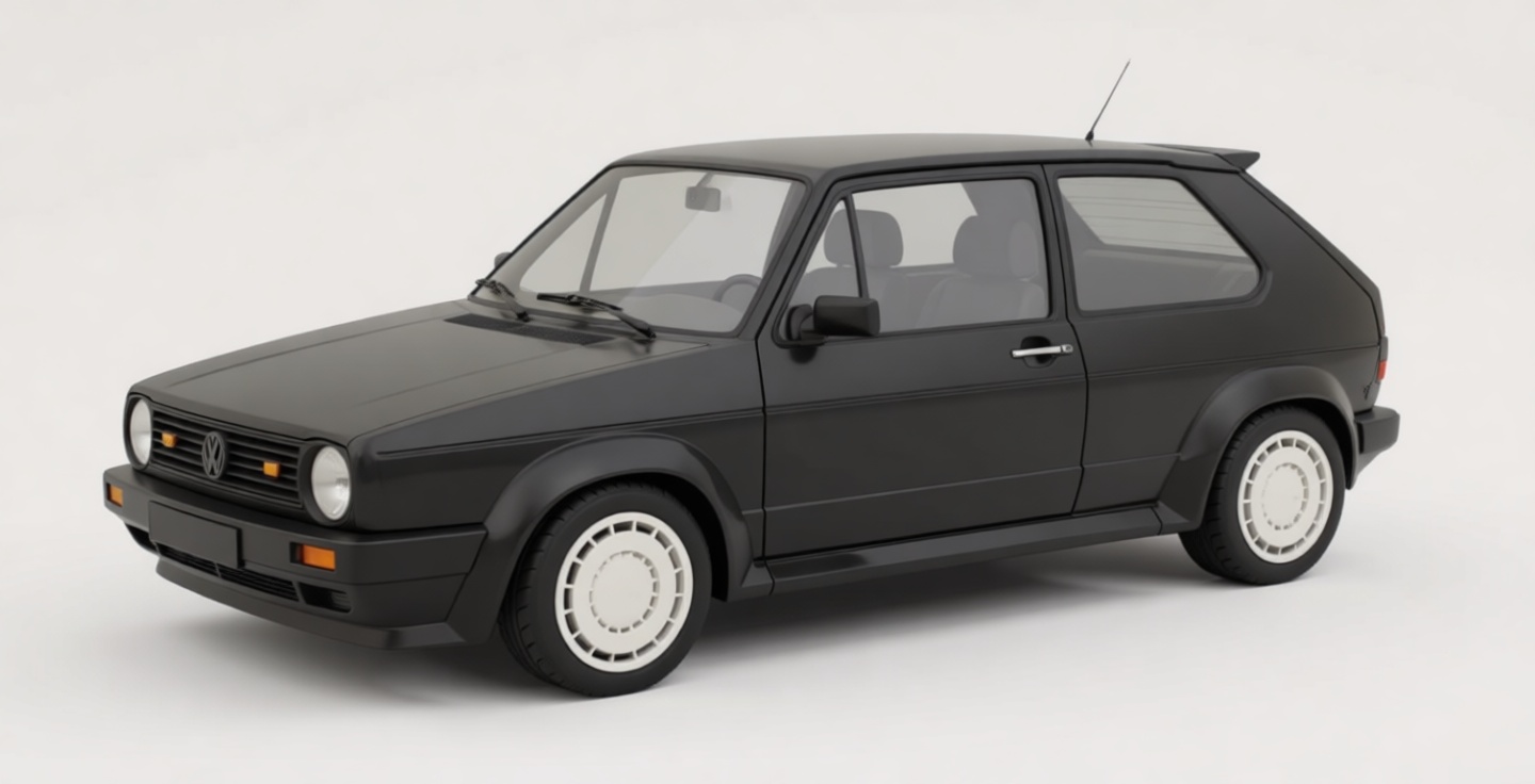 Volkswagen Golf MK2 Model free 3D printable STL