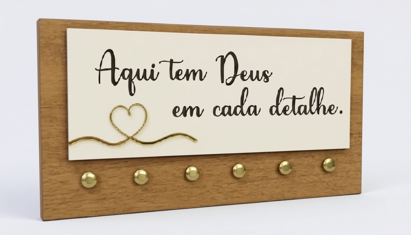 Aqui Tem Deus Key Holder free 3D printable STL