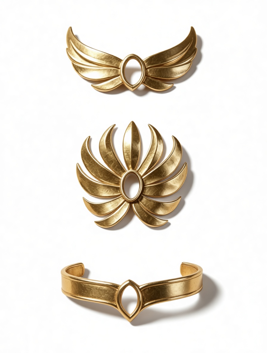 Golden Winged Armor Set free 3D printable STL