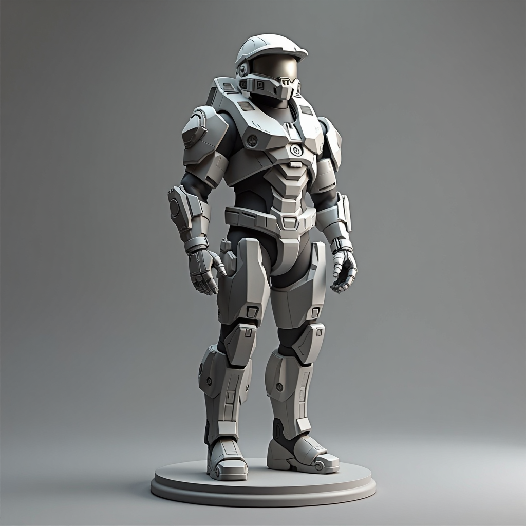 Master Chief Figurine free 3D printable STL