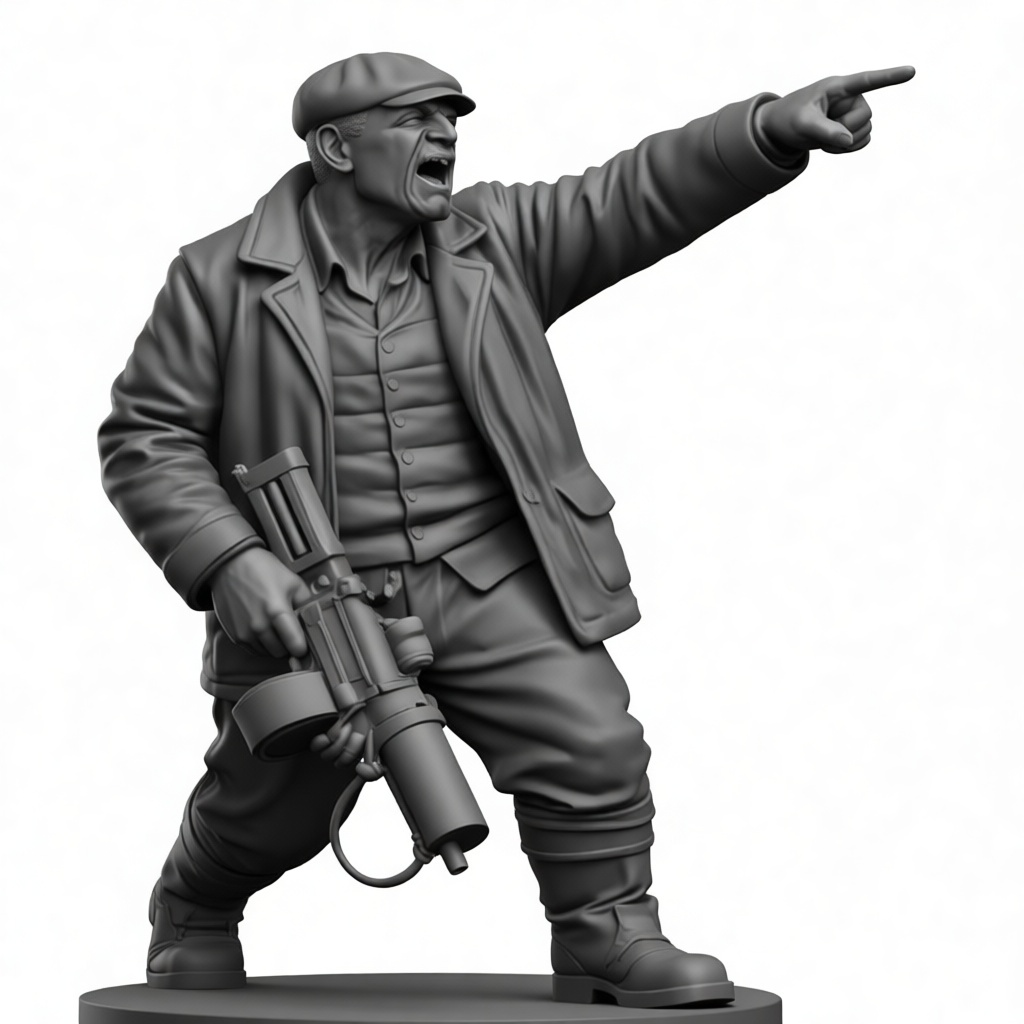 WWII Soldier Miniature free 3D printable STL