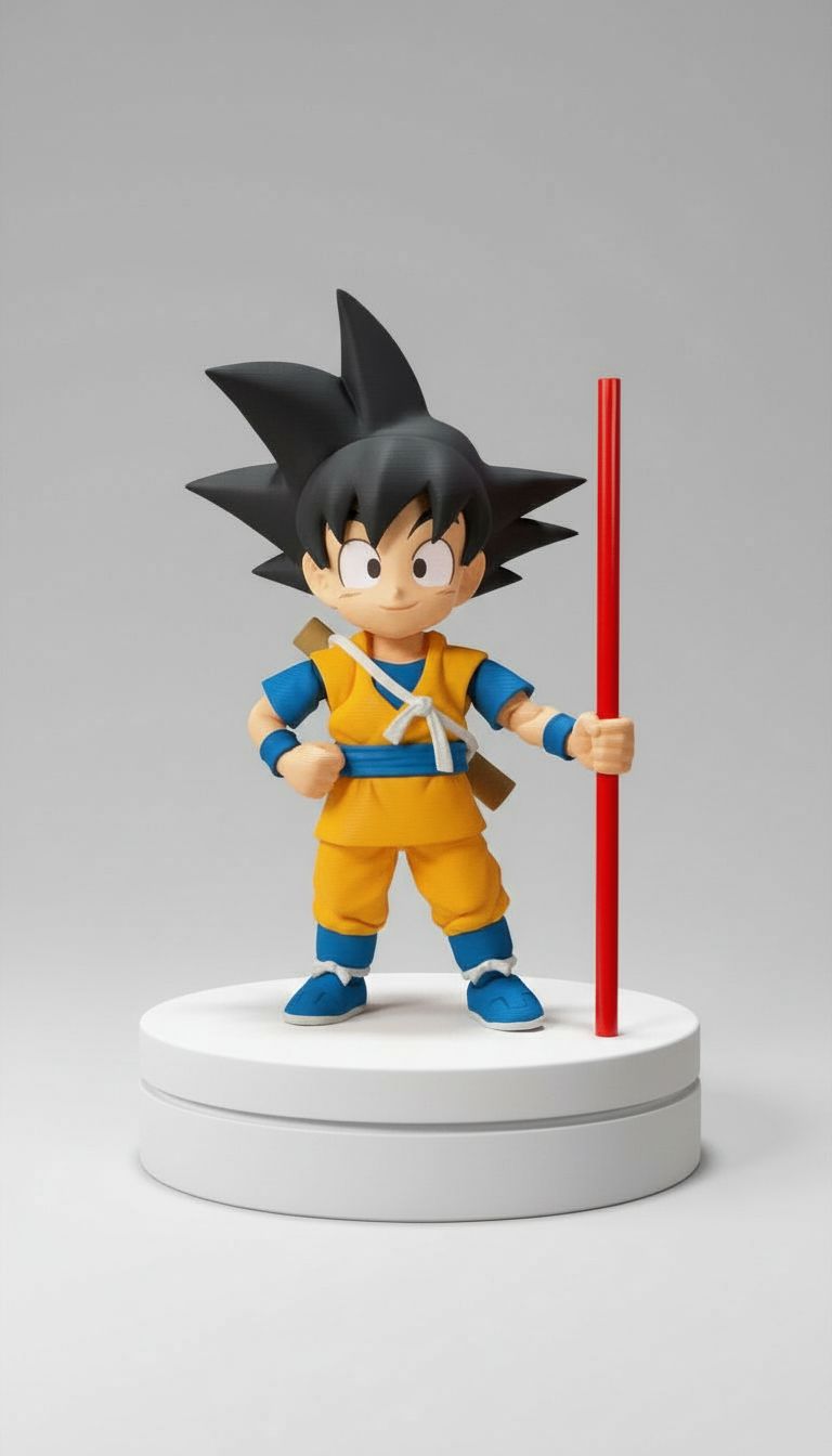 Goku Action Figure free 3D printable STL