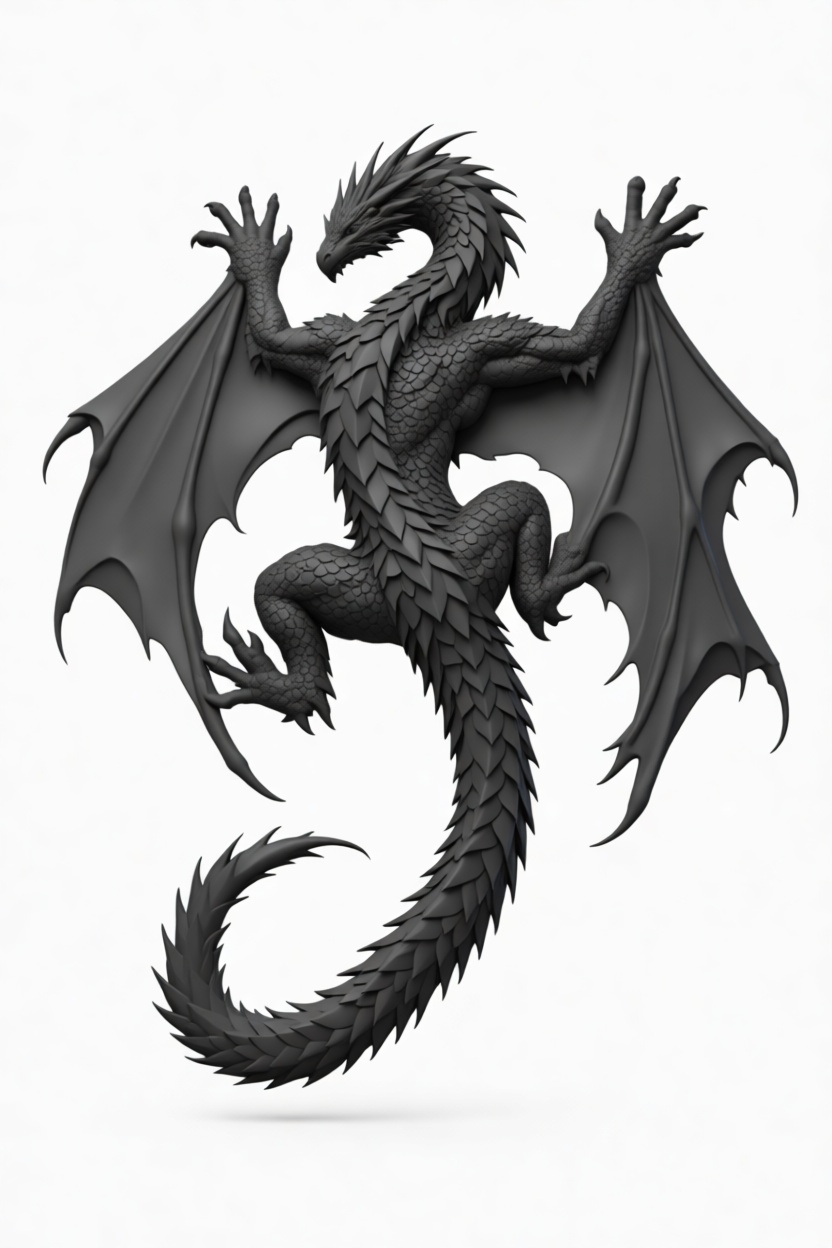Fantasy Dragon Figurine free 3D printable STL