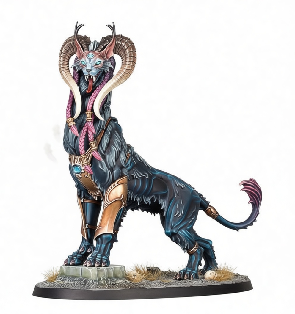 Daemonette Hound Figurine free 3D printable STL