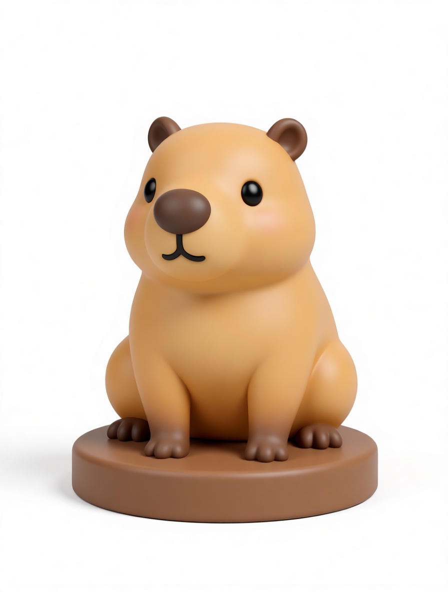 Capybara Figurine free 3D printable STL