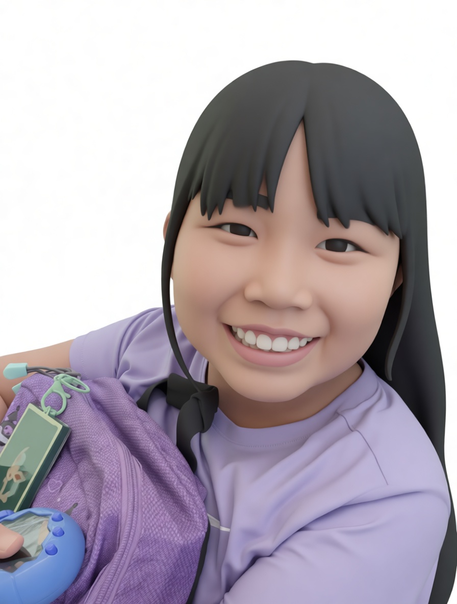 Smiling Girl Figurine free 3D printable STL