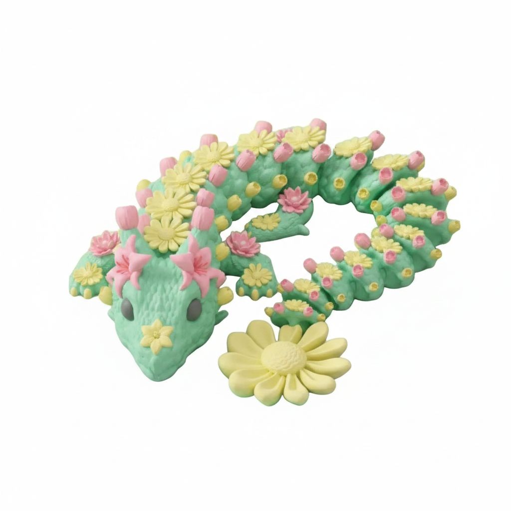 Flower Salamander Figurine