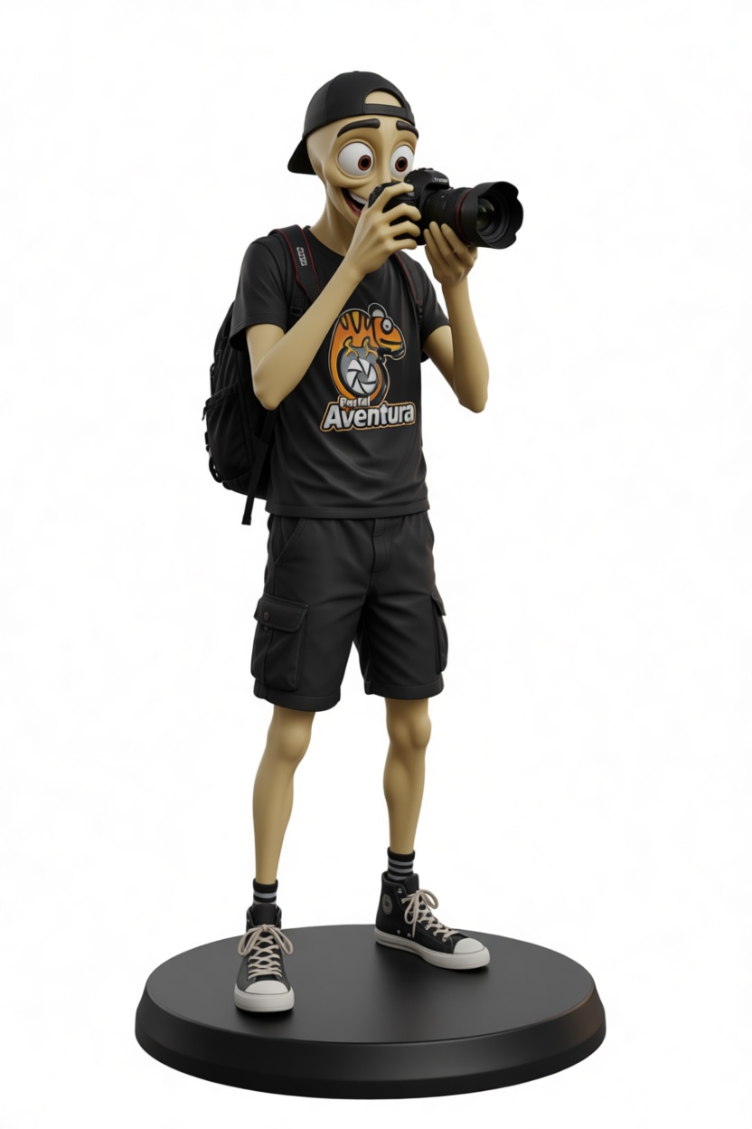 Young Photographer Figurine free 3D printable STL