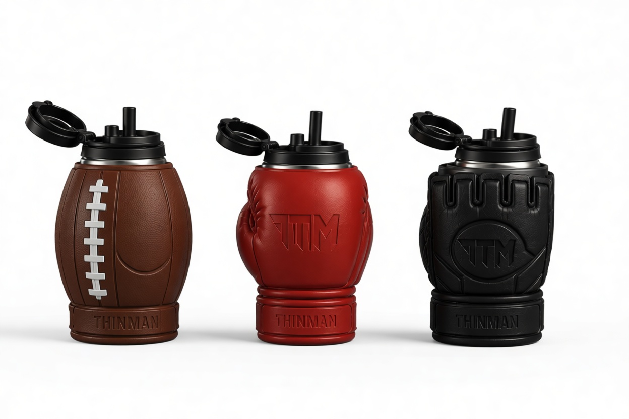 Sport-Themed Bottle Covers free 3D printable STL