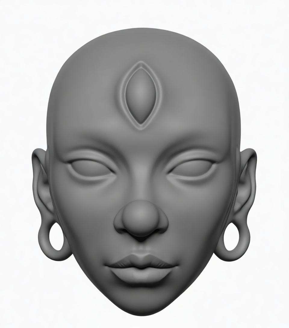 Mystical Female Bust free 3D printable STL