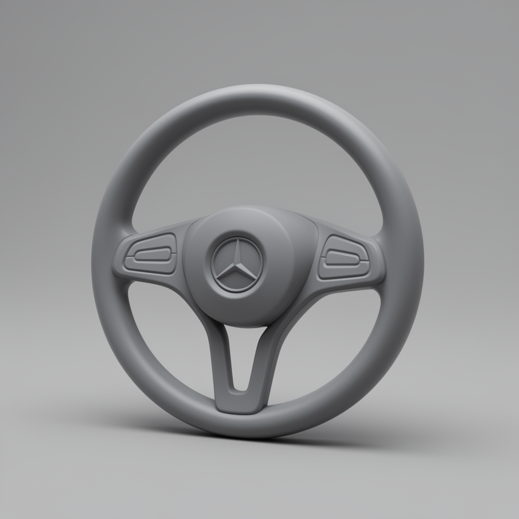 Mercedes Benz Volante Steering Wheel free 3D printable STL