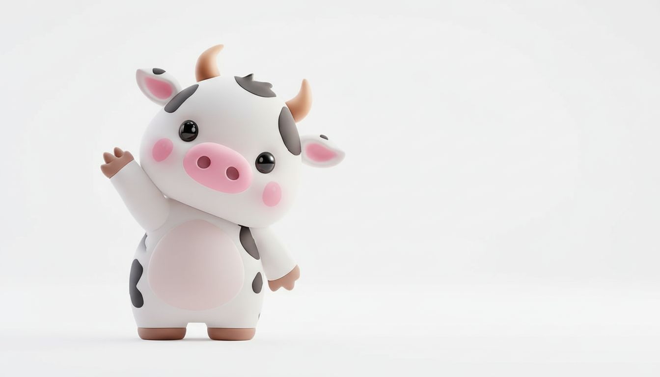 Cute Cow Figurine free 3D printable STL