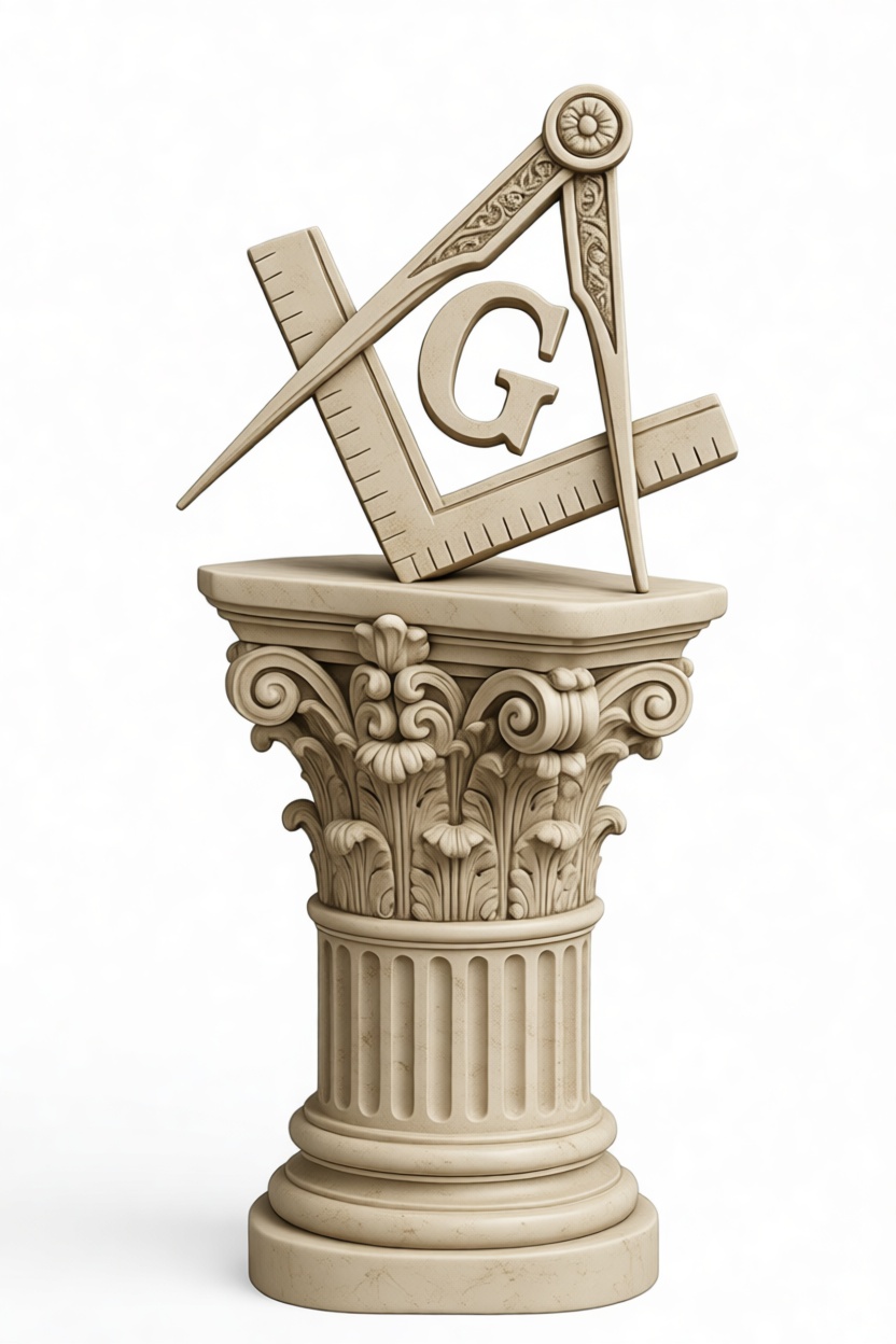 Masonic Emblem Pedestal free 3D printable STL