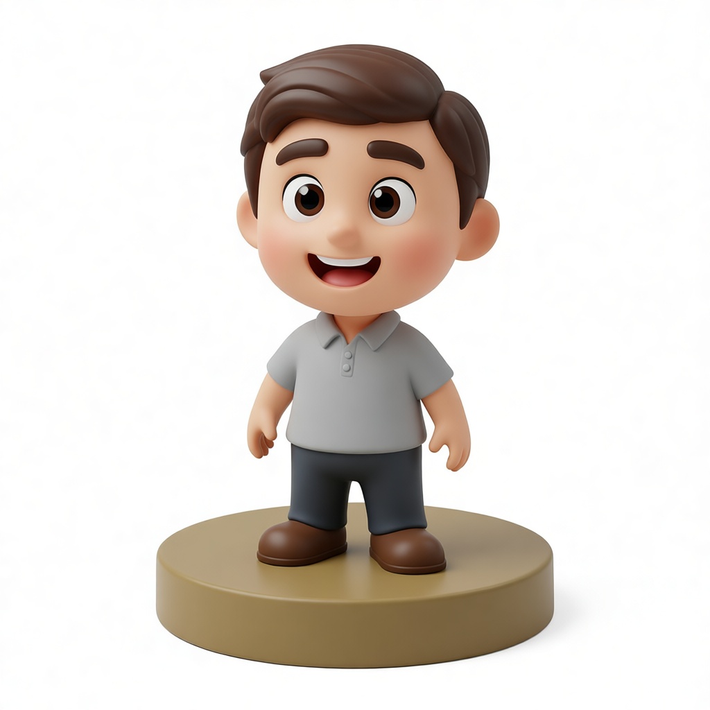 Smiling Boy Figurine - Free 3D Printable STL File
