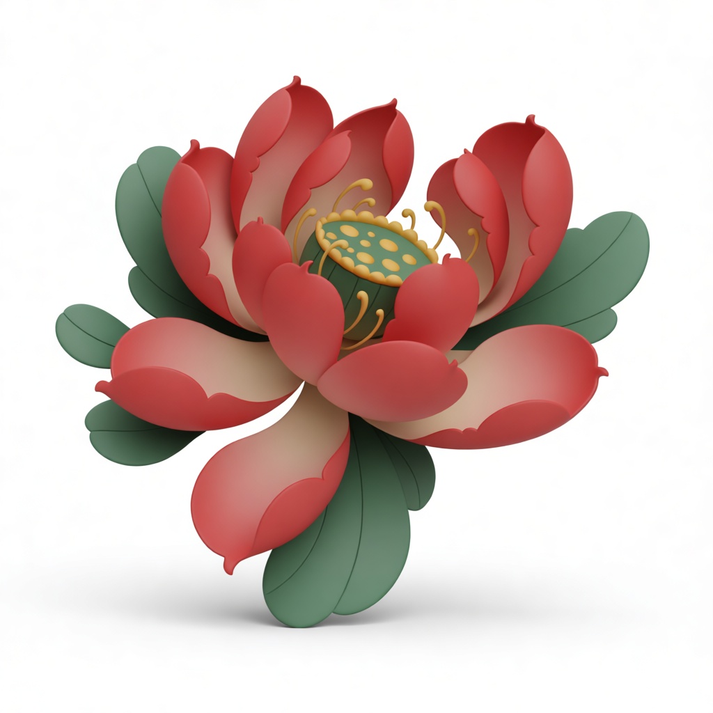 Lotus Flower Sculpture free 3D printable STL