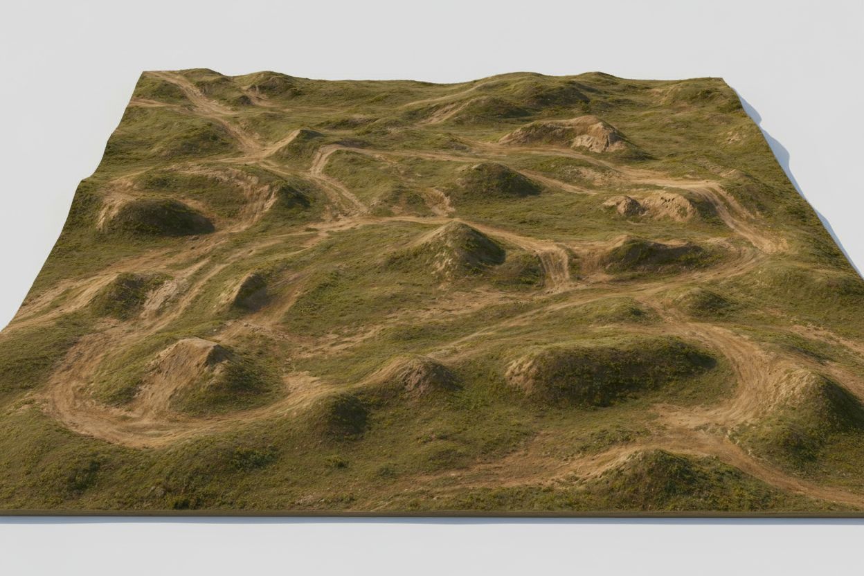 Off-Road Terrain Model free 3D printable STL
