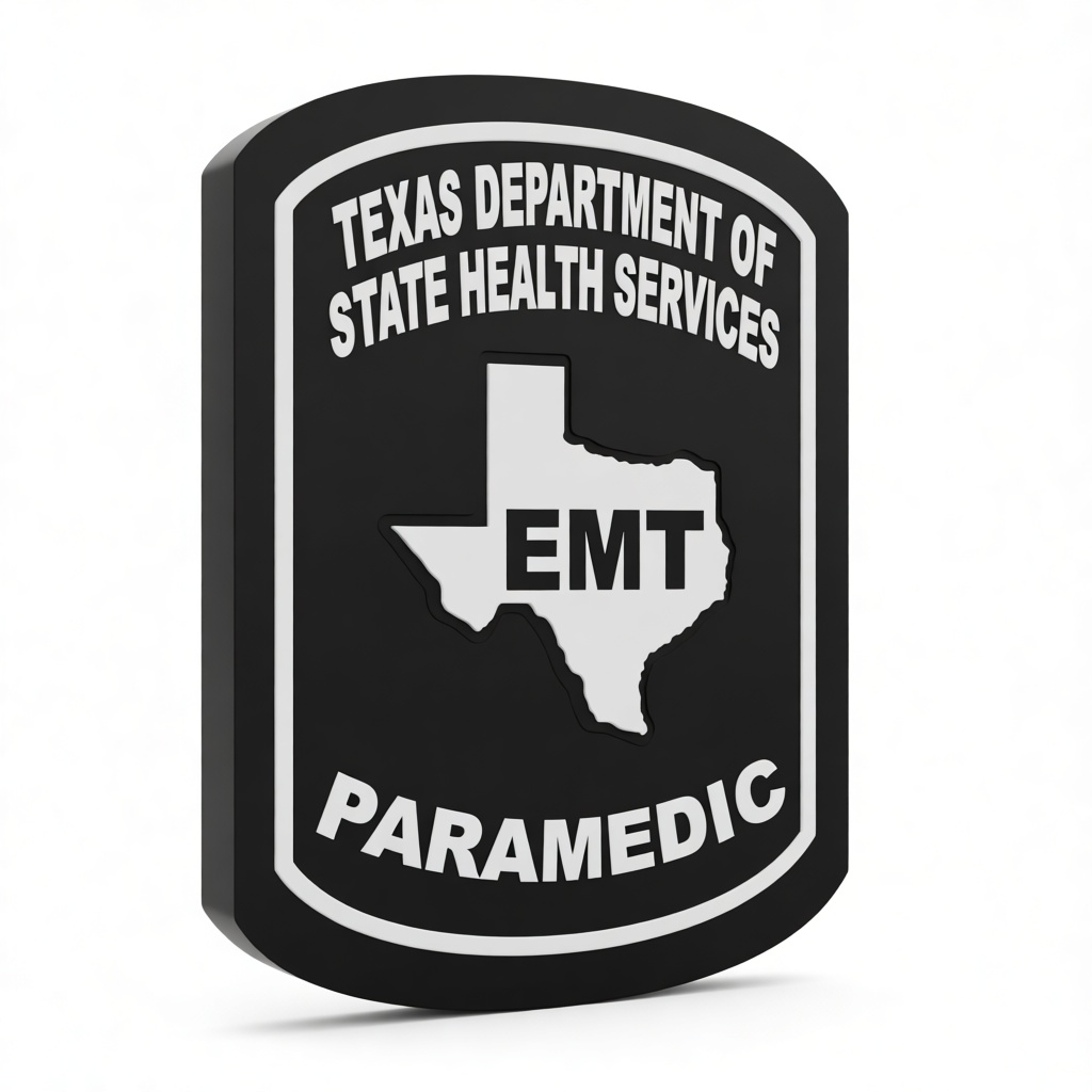 Texas EMT Paramedic Badge free 3D printable STL