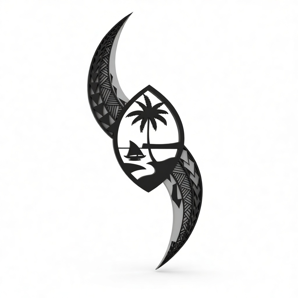 Polynesian Wave Ornament free 3D printable STL