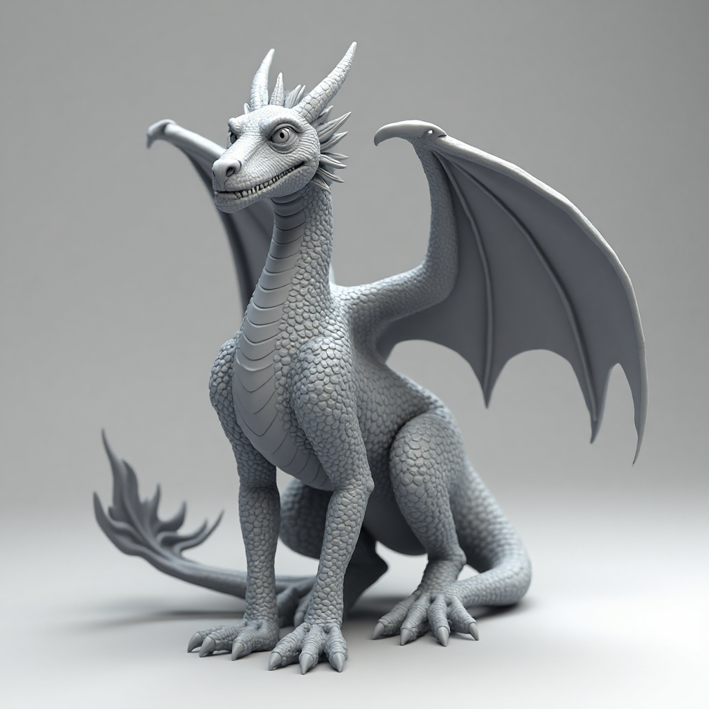 Fire Dragon Figurine free 3D printable STL
