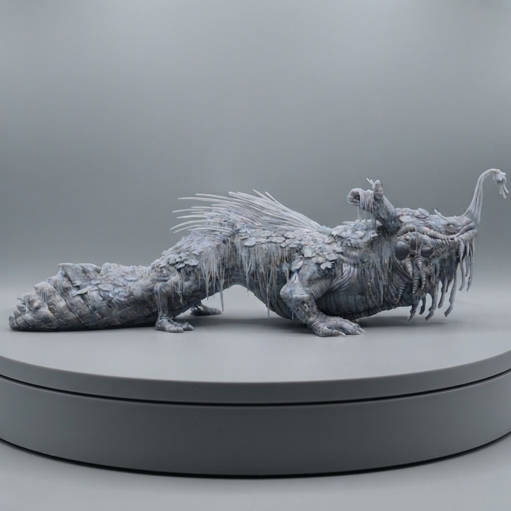 Swamp Dragon Figurine free 3D printable STL