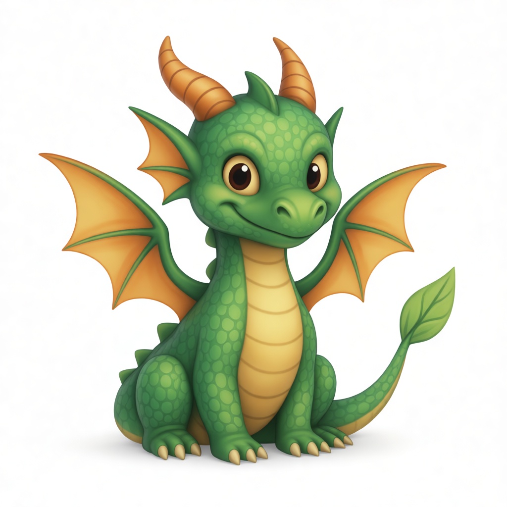 Cute Green Dragon Figurine free 3D printable STL