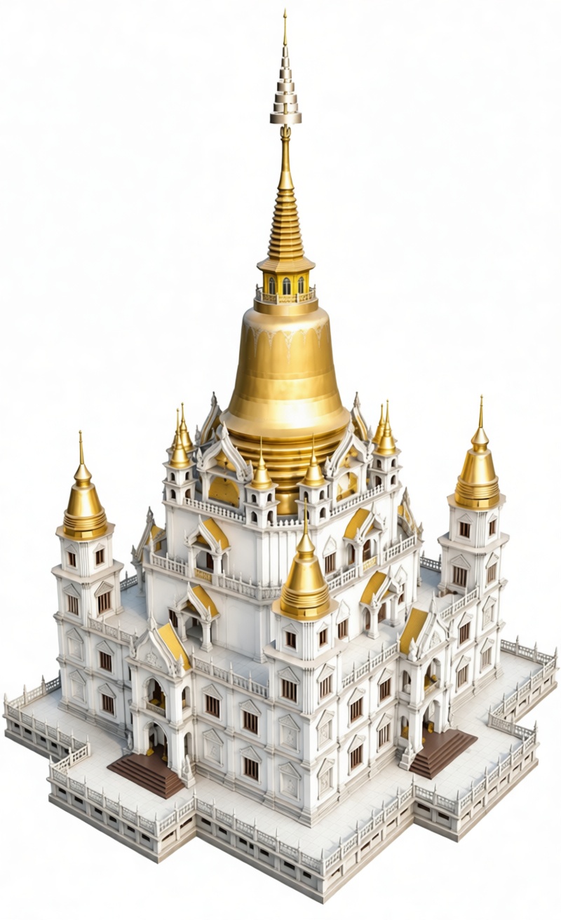 Wat Ratchanatdaram Model free 3D printable STL