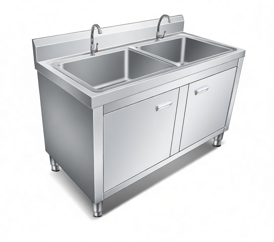 Double Basin Stainless Steel Sink free 3D printable STL