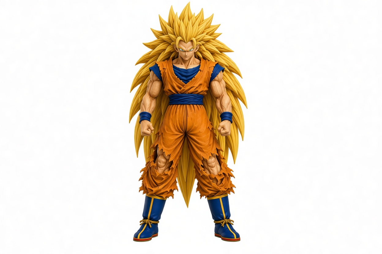 Goku Super Saiyan 3 Figurine free 3D printable STL