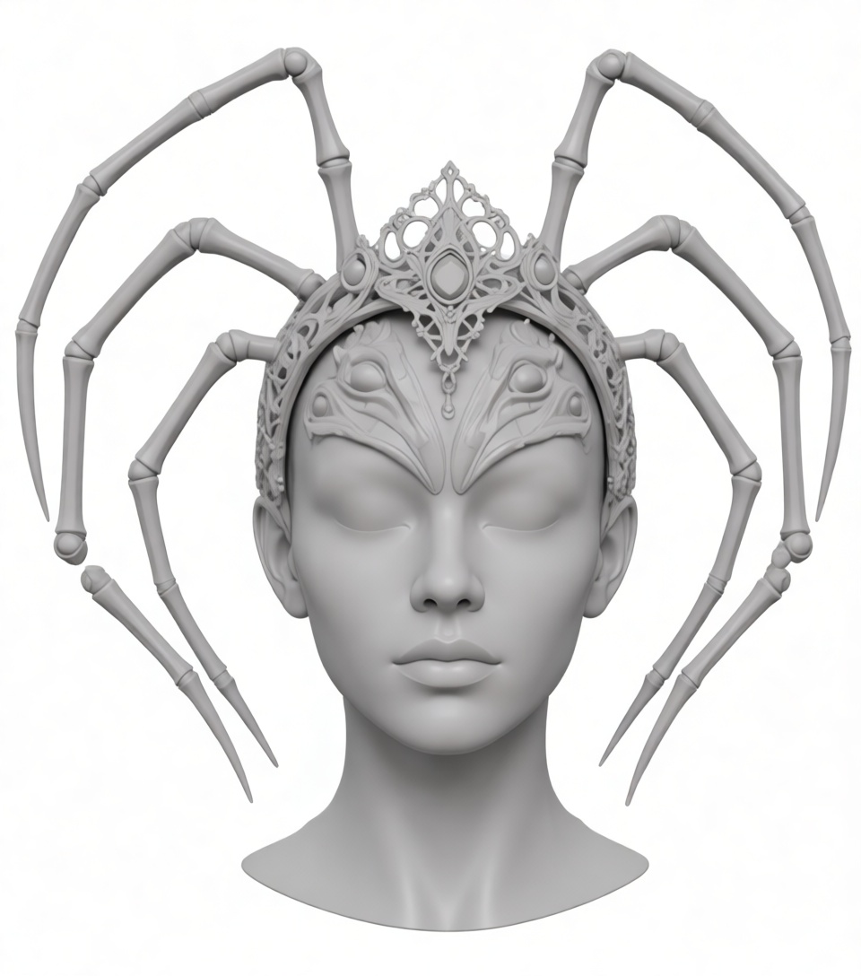 Spider Queen Bust free 3D printable STL