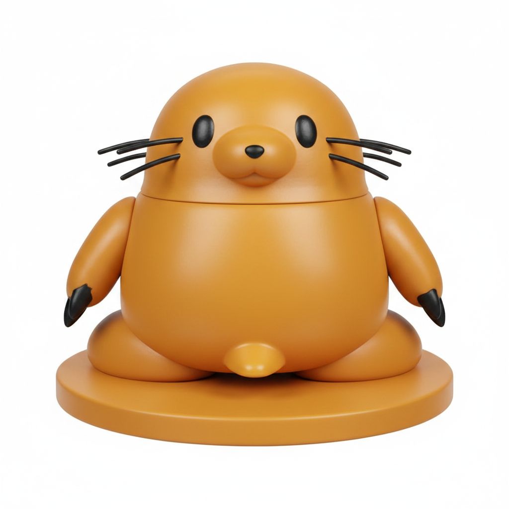 Seal Cute Figurine free 3D printable STL