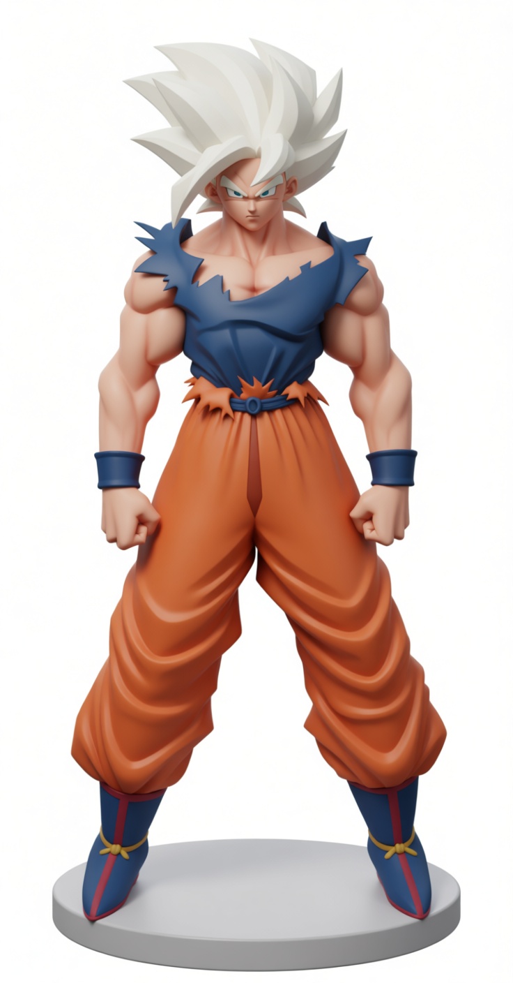 Goku Super Saiyan Statue free 3D printable STL