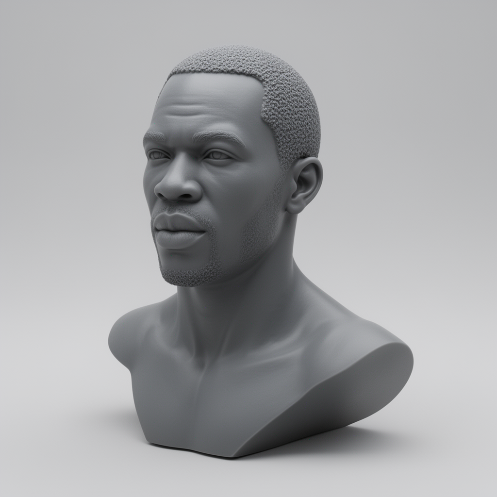 African Male Bust free 3D printable STL