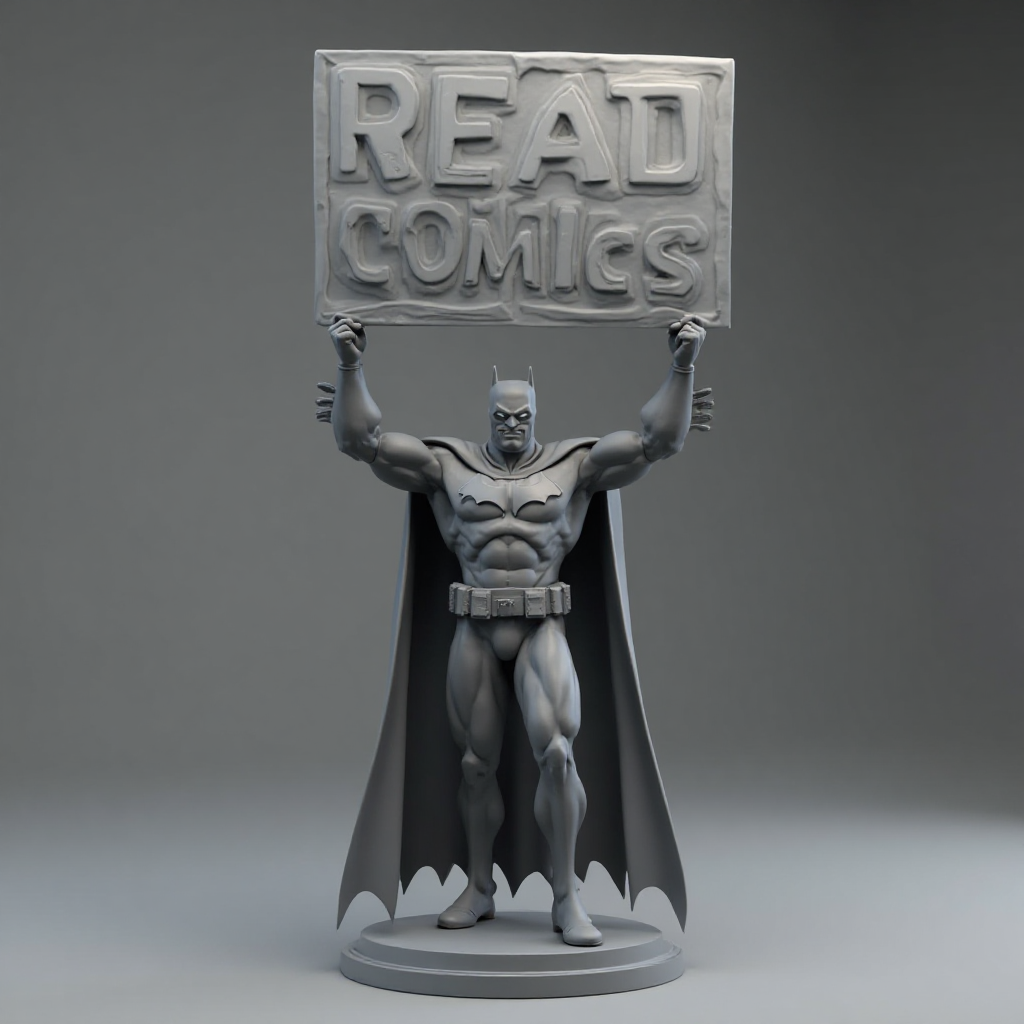 Absolute Batman Figurine free 3D printable STL