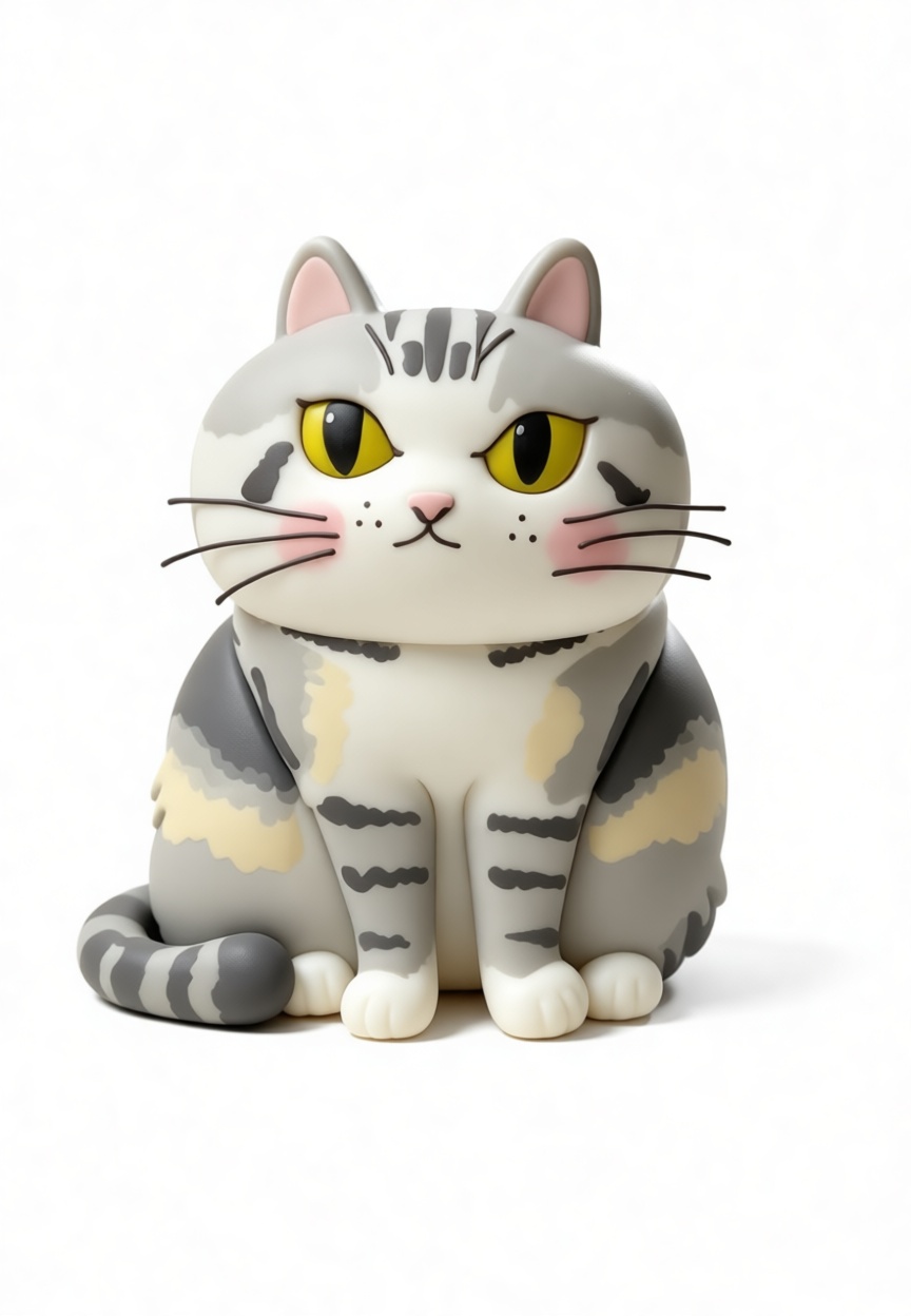 Tabby Cat Figurine free 3D printable STL