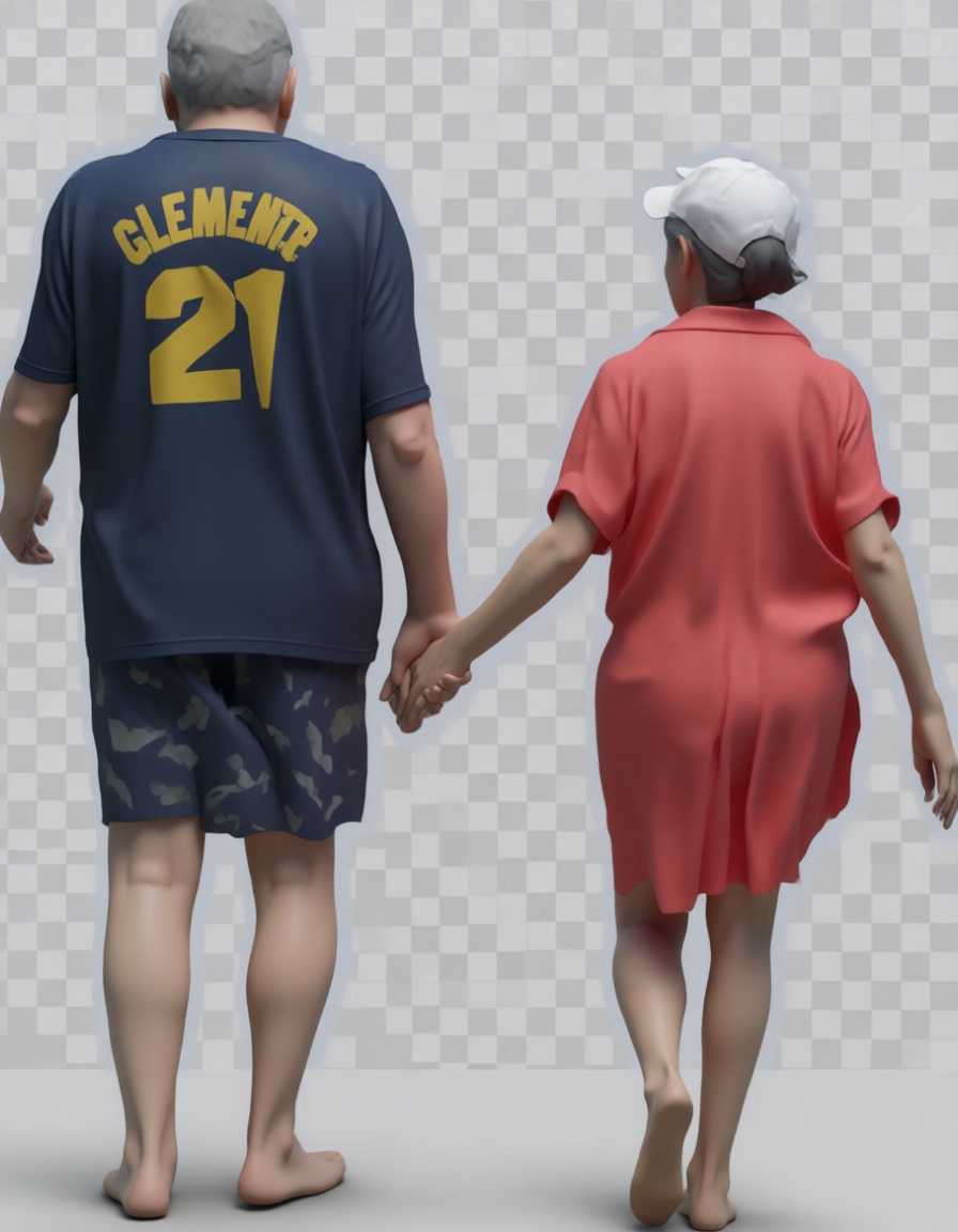 Elderly Couple Figurine free 3D printable STL