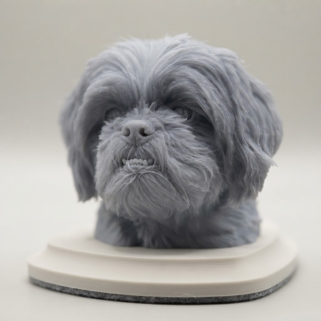 Shih Tzu Dog Bust free 3D printable STL